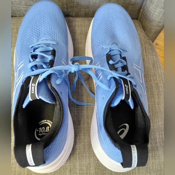 ASICS GEL NIMBUS 26 Men's Running Shoes Waterscape/ black Size 11.5 - Picture 7 of 16